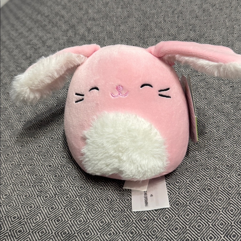 NWT - Squishmallows - Bop - Pink Easter Bunny